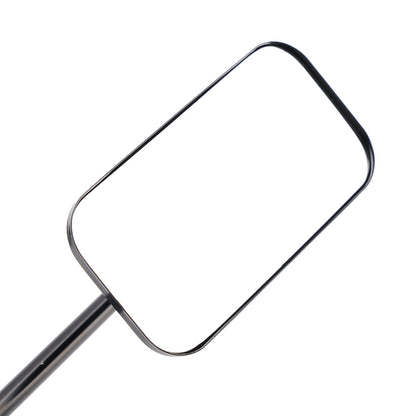 Cafe Racer Bobber Chopper Tracker Black Retro Retangular Mirrors with clamp