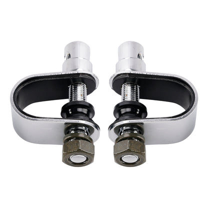 Cafe Racer Bobber Chopper Tracker Chrome Retro Retangular Mirrors with clamp