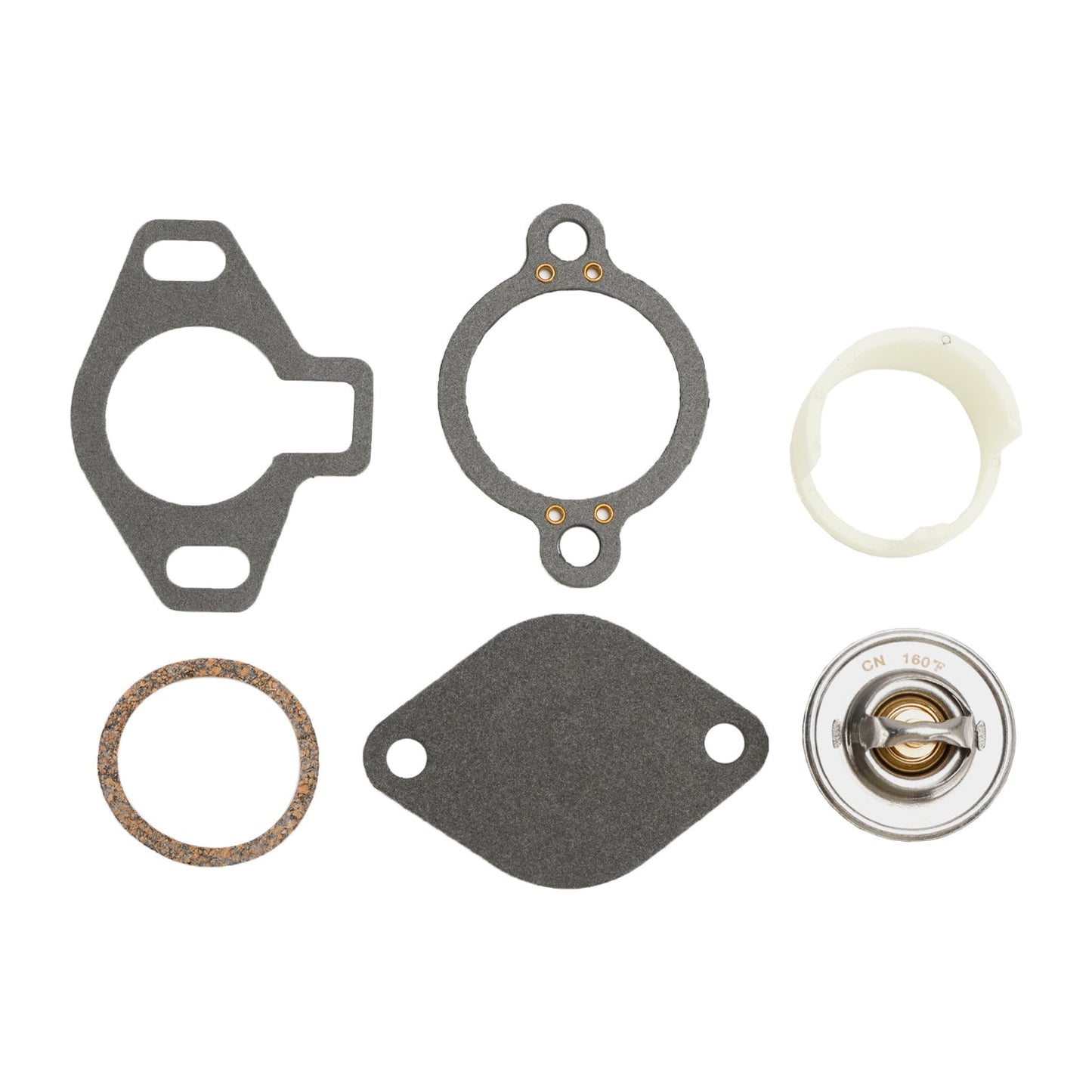 Kit thermostat Mercruiser 350 MAG MPI/M IE 1998+, numéro de série : 0L010019 et versions ultérieures, 160 °C, avec manchon en plastique 807252Q5 et 807252T12