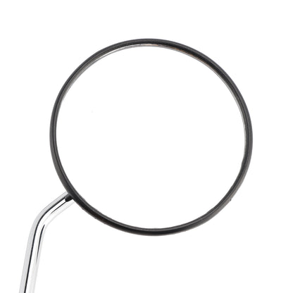 Honda NA/NC/NN/NQ/NX/PA/SE/TG50 C70 Round Black with Chrome Arm Mirror 8mm