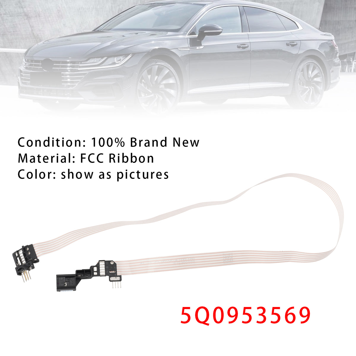 Arteon Golf GTI SportWagen Volkswagen 5Q0953569 Airbag Ffc Ribbon Cable