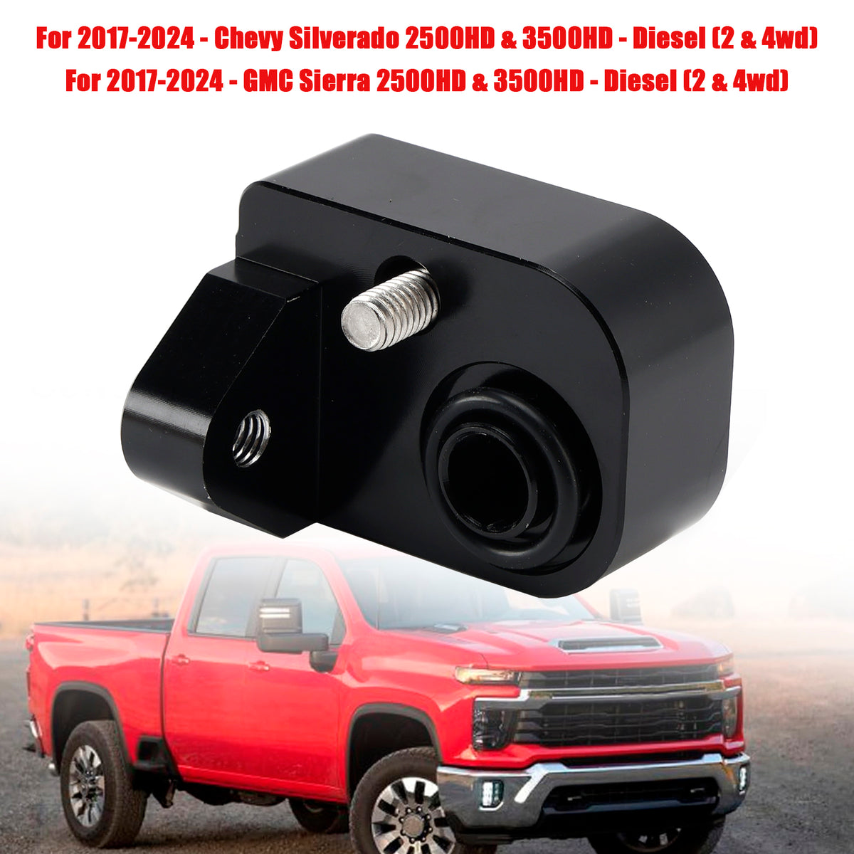 2017-2024 Chevy GM 6.6L Diesel Temperature Air Intake Sensor Spacer Kit