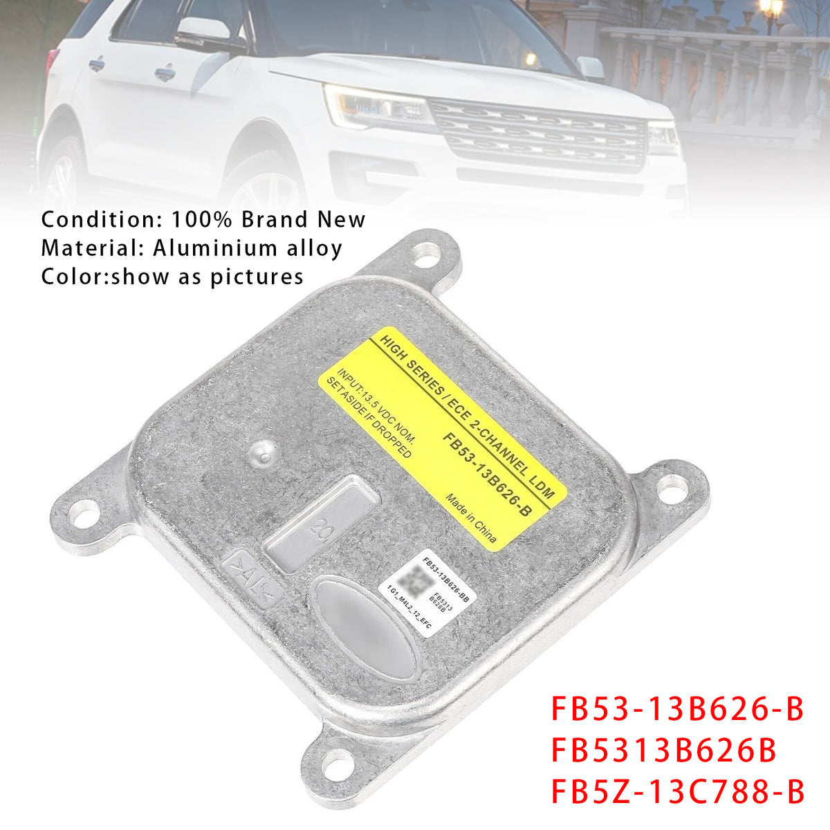 2016-2019 Explorer Ford FB53-13B626-B Led Headlight Module Ballast Unit