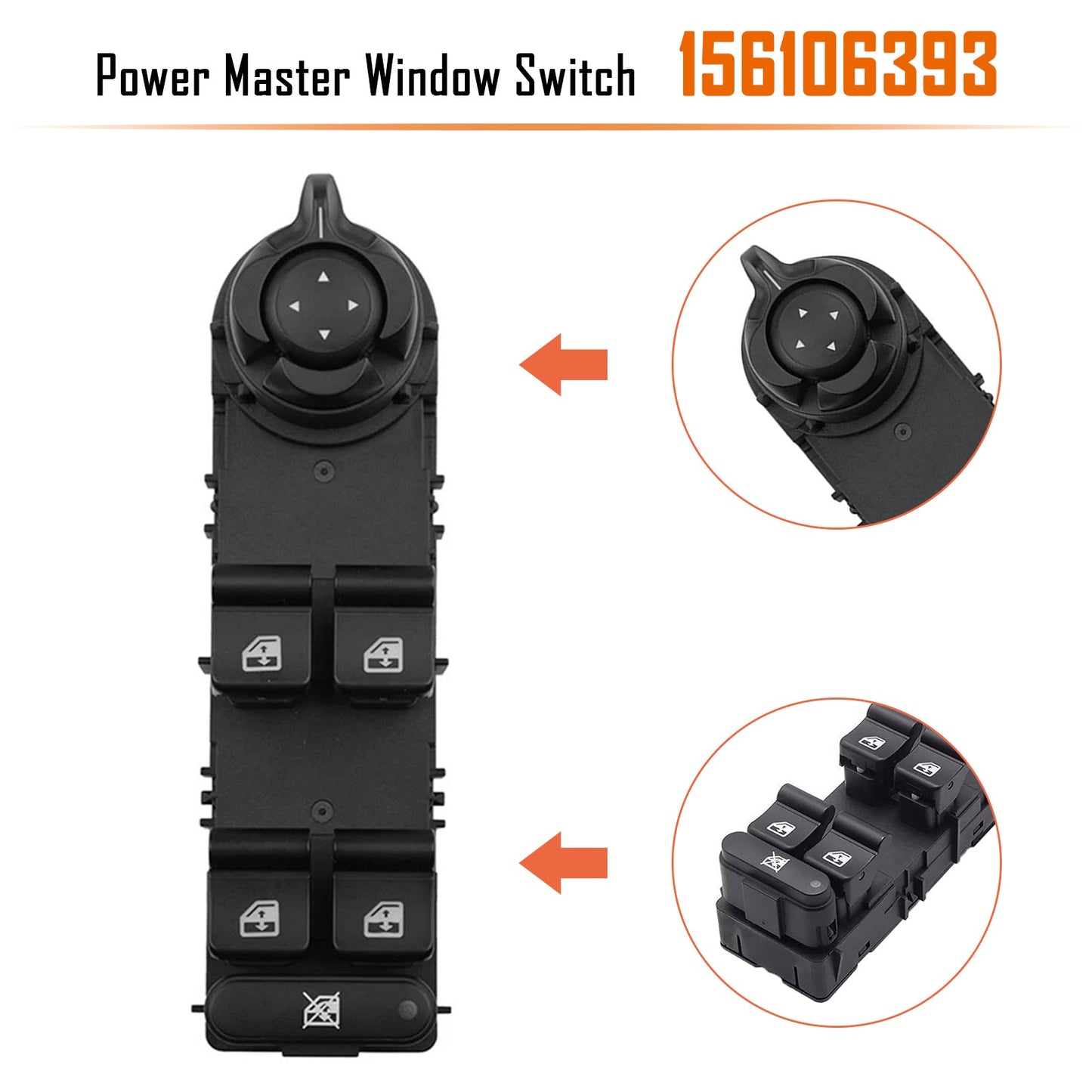 2010-2020 Alfa Romeo Giulietta 940 156106393 Power Master Window Switch