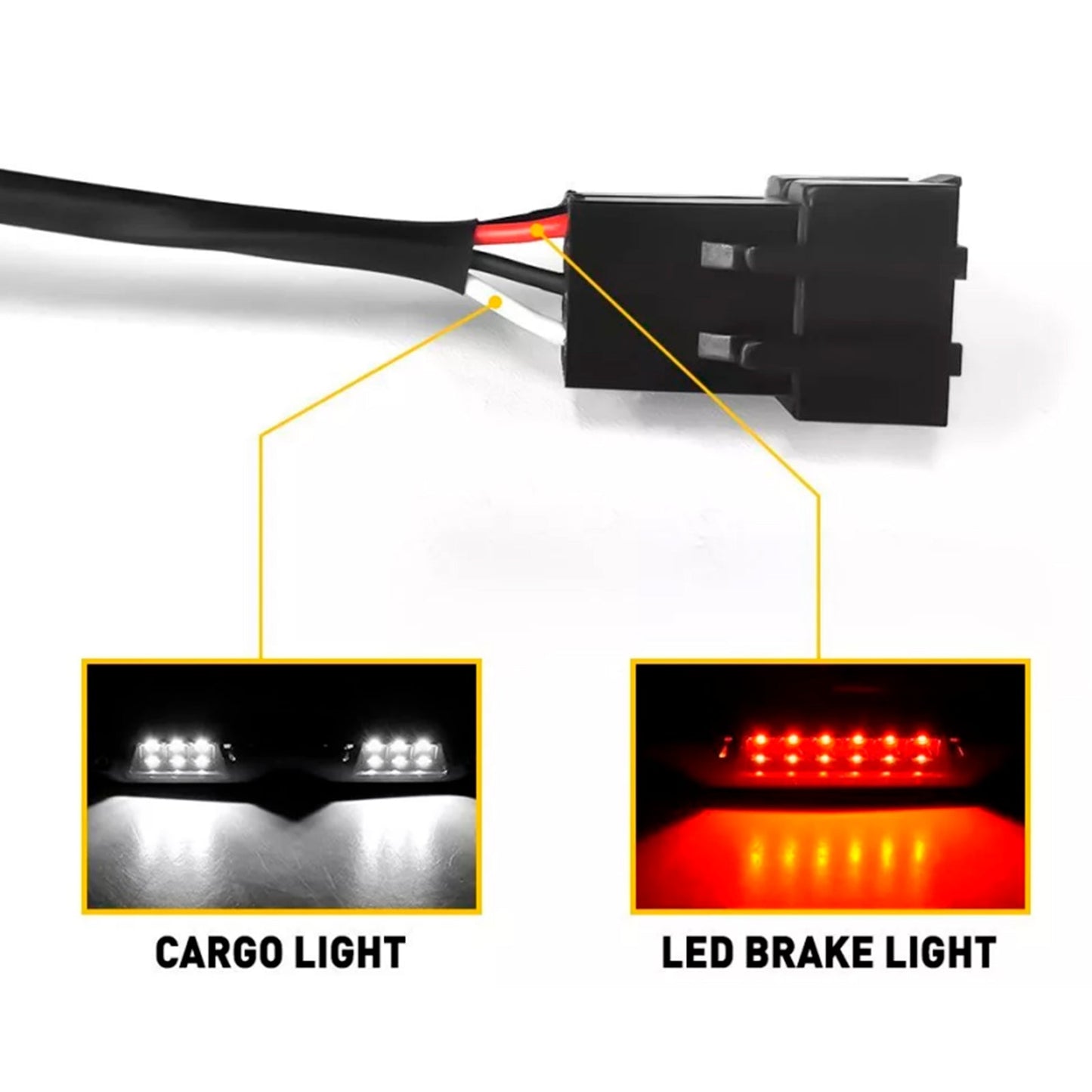 Dodge Ram 1500 2500 3500 1994-2001 LED 3rd Third Brake Light Tail Cargo Lamp 55077263AB 55077263AA