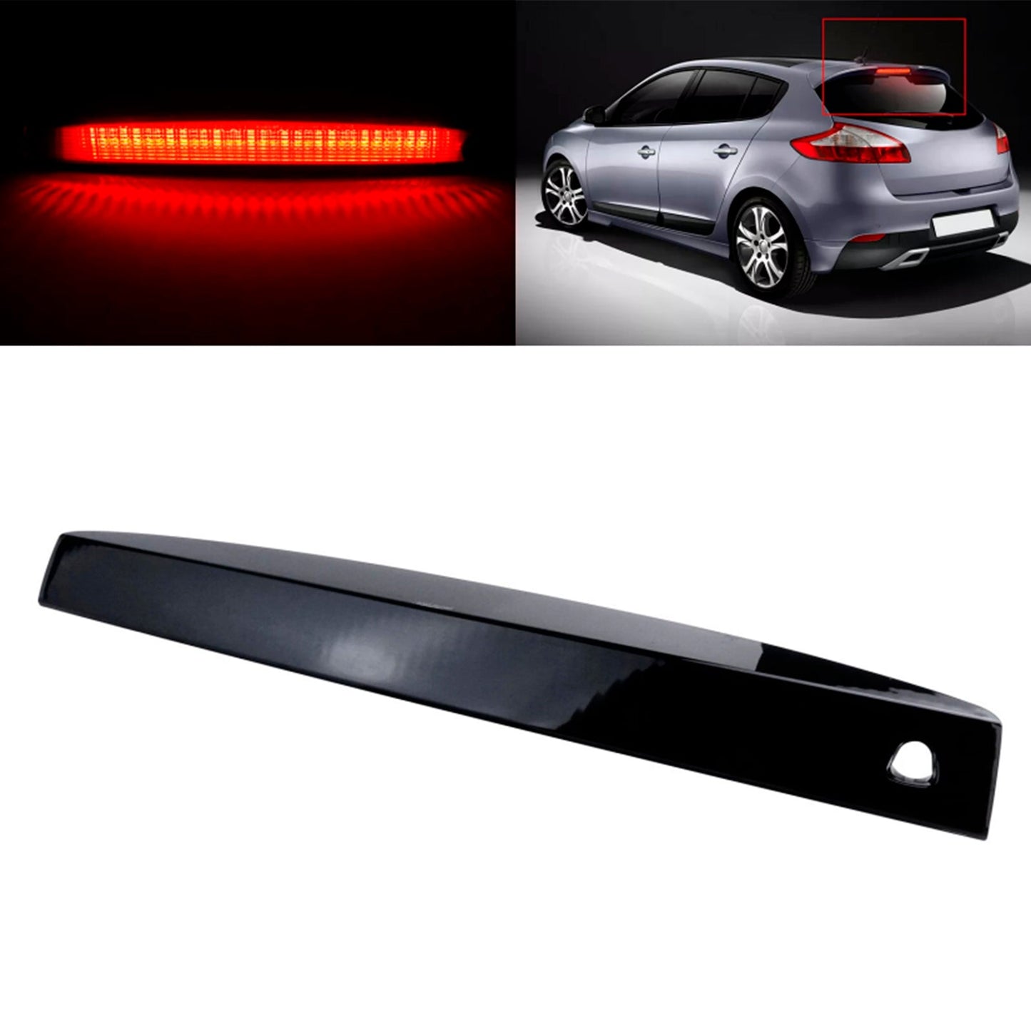 2003-2008 Renault Megane II 5D Kombi / Grandtour 8200175538 Black Lens LED Rear Third Brake Stop Light