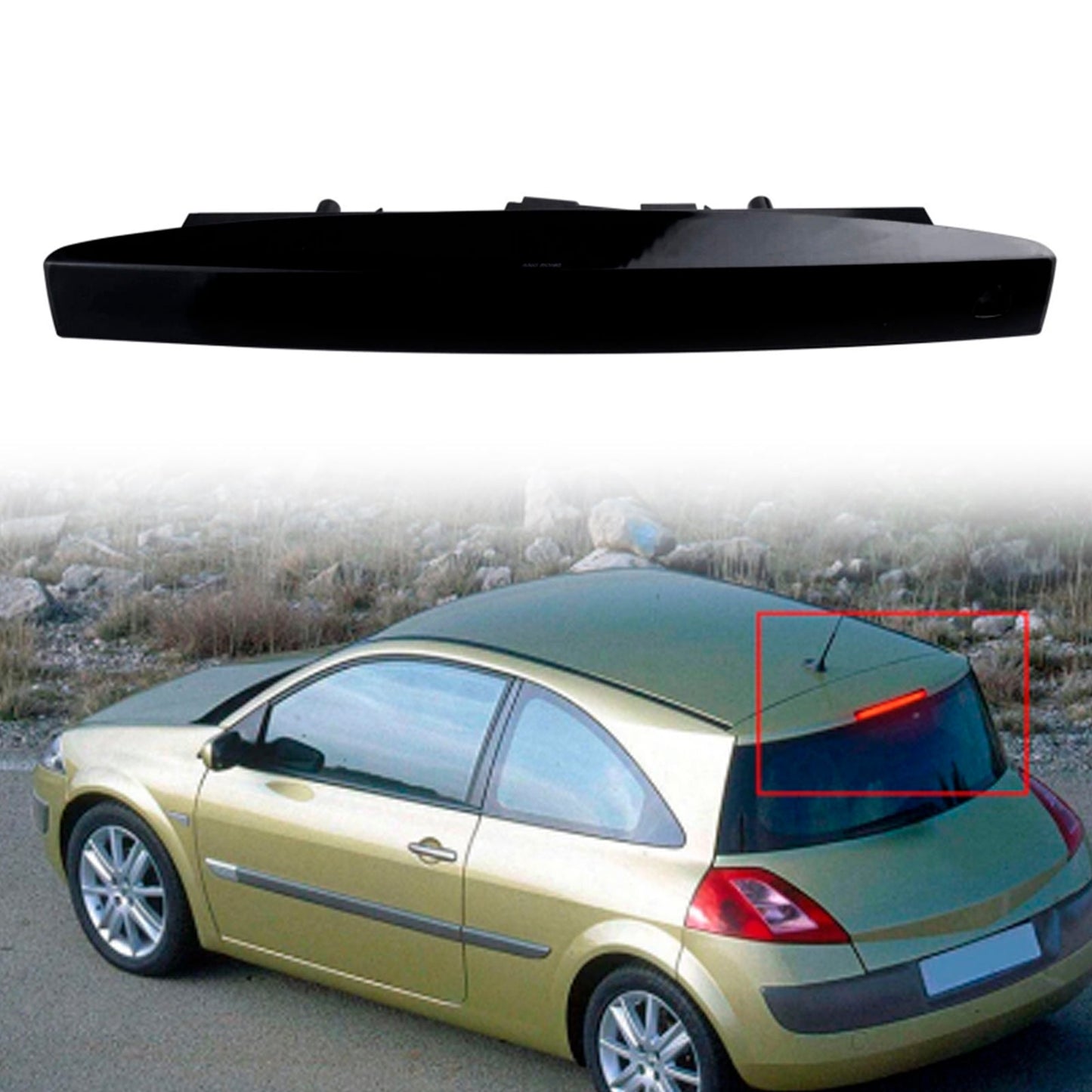 2003-2008 Renault Megane II 5D Kombi / Grandtour 8200175538 Black Lens LED Rear Third Brake Stop Light