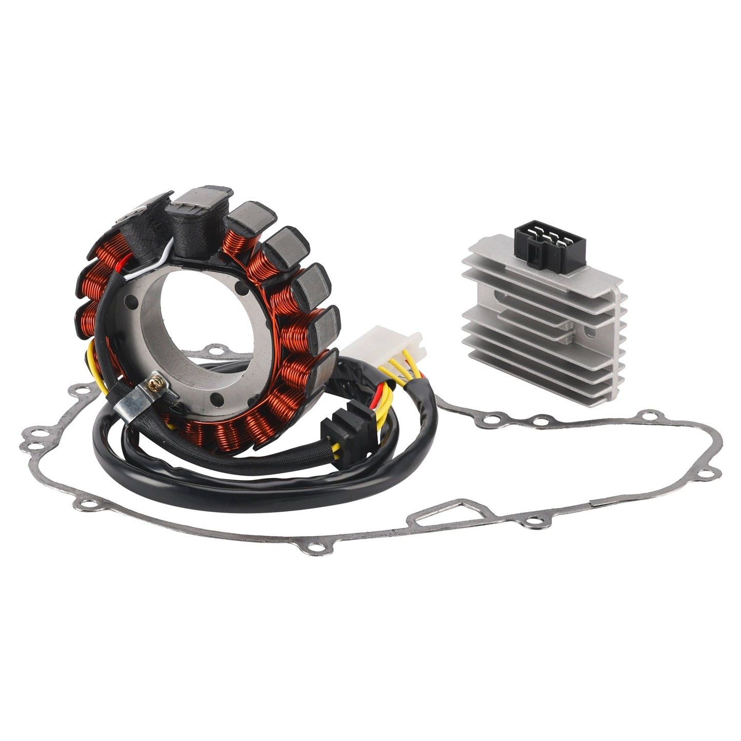 1989-1991 Kawasaki KL650 Tengal Stator Coil 21003-1170+ Voltage Regulator 21066-1038+ Gasket Assy 11060-1693