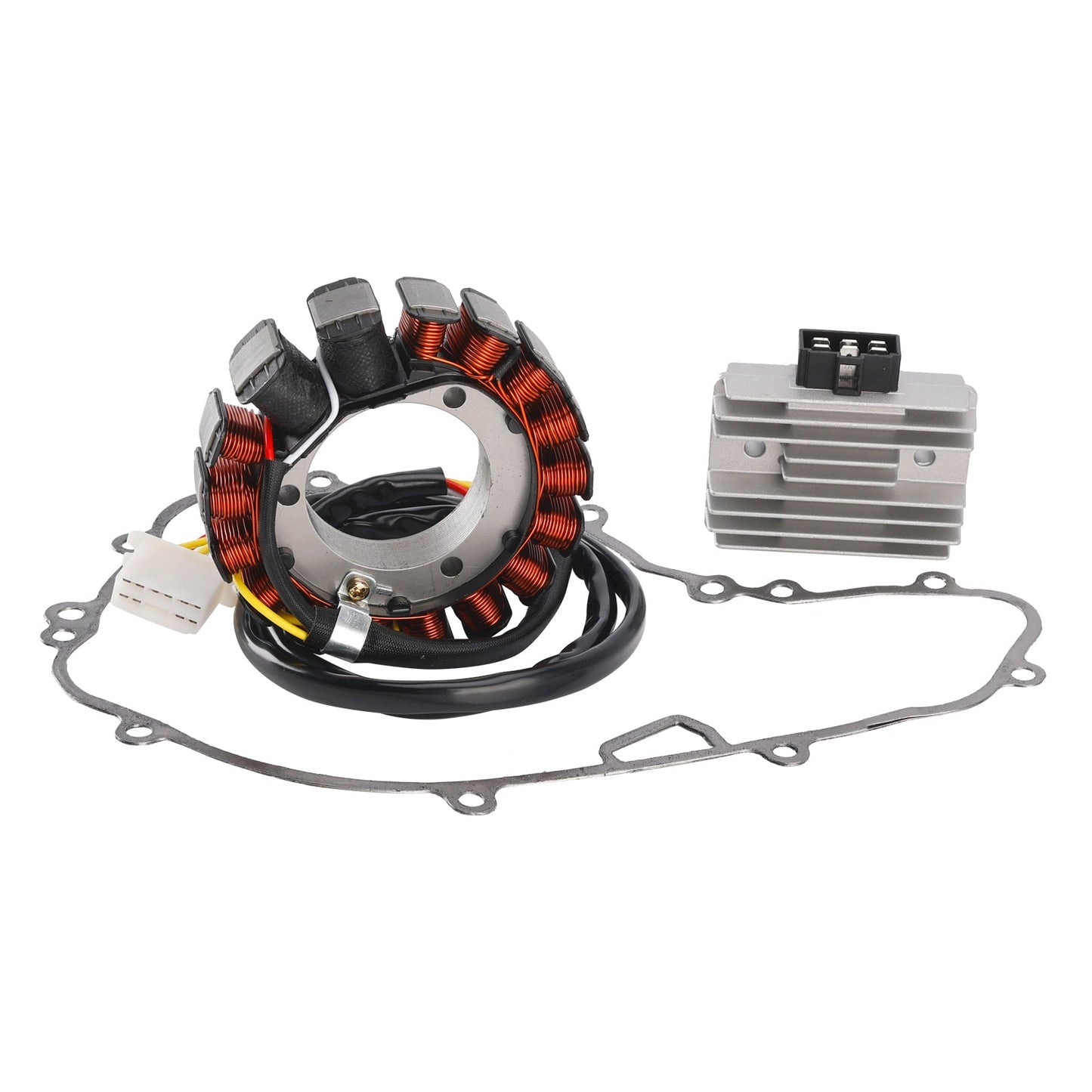 1989-1991 Kawasaki KL650 Tengal Stator Coil 21003-1170+ Voltage Regulator 21066-1038+ Gasket Assy 11060-1693