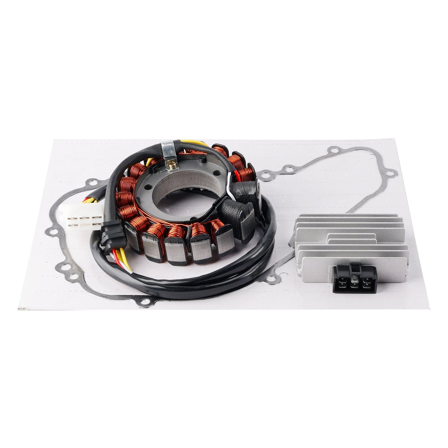 1989-1991 Kawasaki KL650 Tengal Stator Coil 21003-1170+ Voltage Regulator 21066-1038+ Gasket Assy 11060-1693