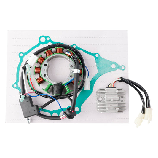 Yamaha XT600 NH 43F 1984-1986 Bobine stator 34L-81410-51 + Régulateur de tension 34L-81960-A0 + Joint d'étanchéité 5Y1-15451-01