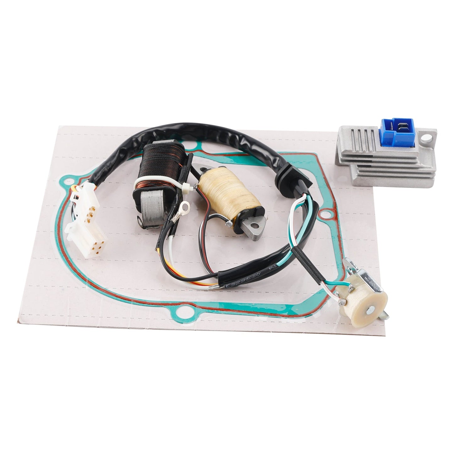 1987-1993 Yamaha T80D T80ED Town Mate Coil Stator 2ML-85560-M0+ Voltage Regulator + Gasket Assy