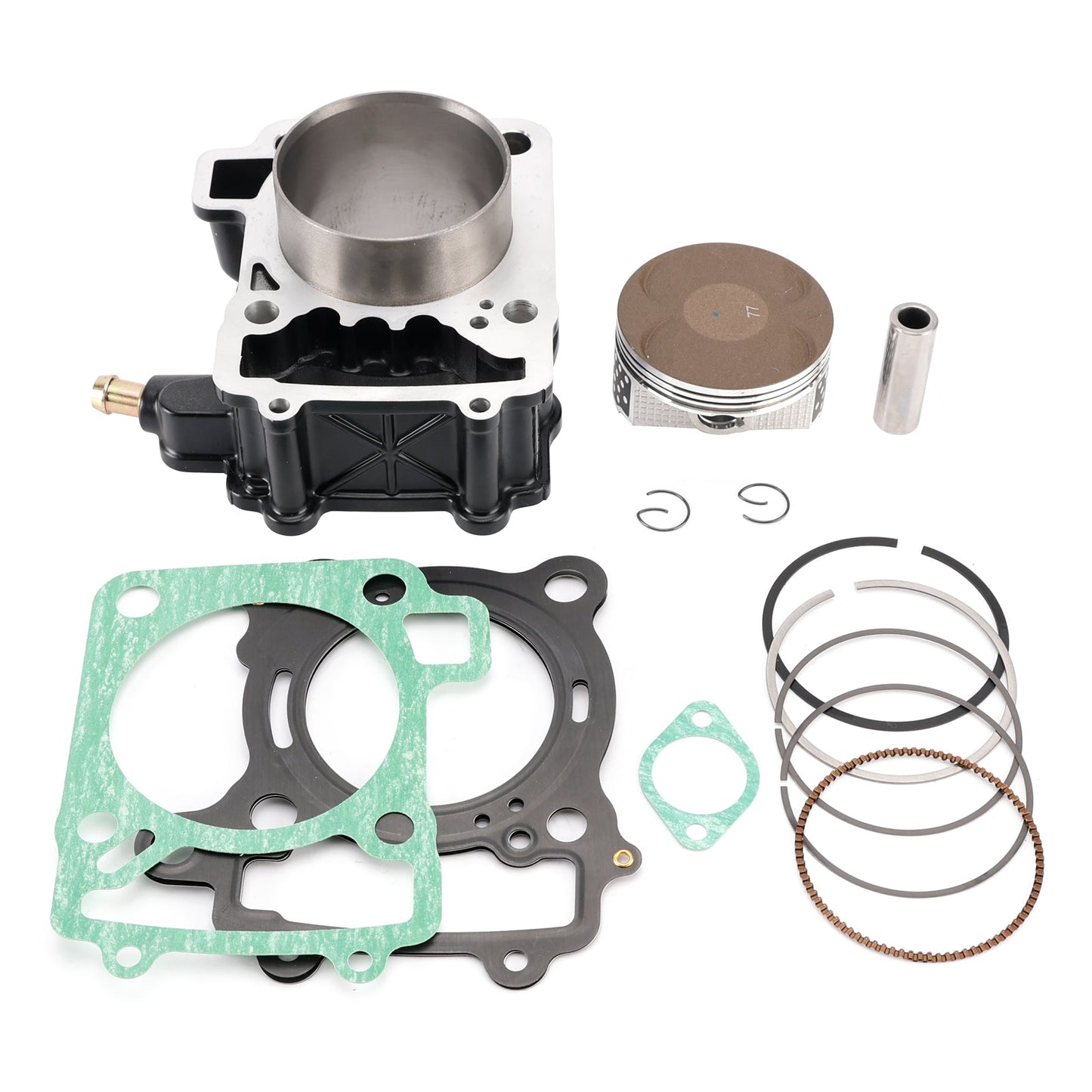 Kit de reconstrucción de junta de pistón de cilindro de 77 mm para motores Bajaj Pulsar NS200, AS200, RS200, NS200, FI, AS200, FI, 250 cc, DTSi