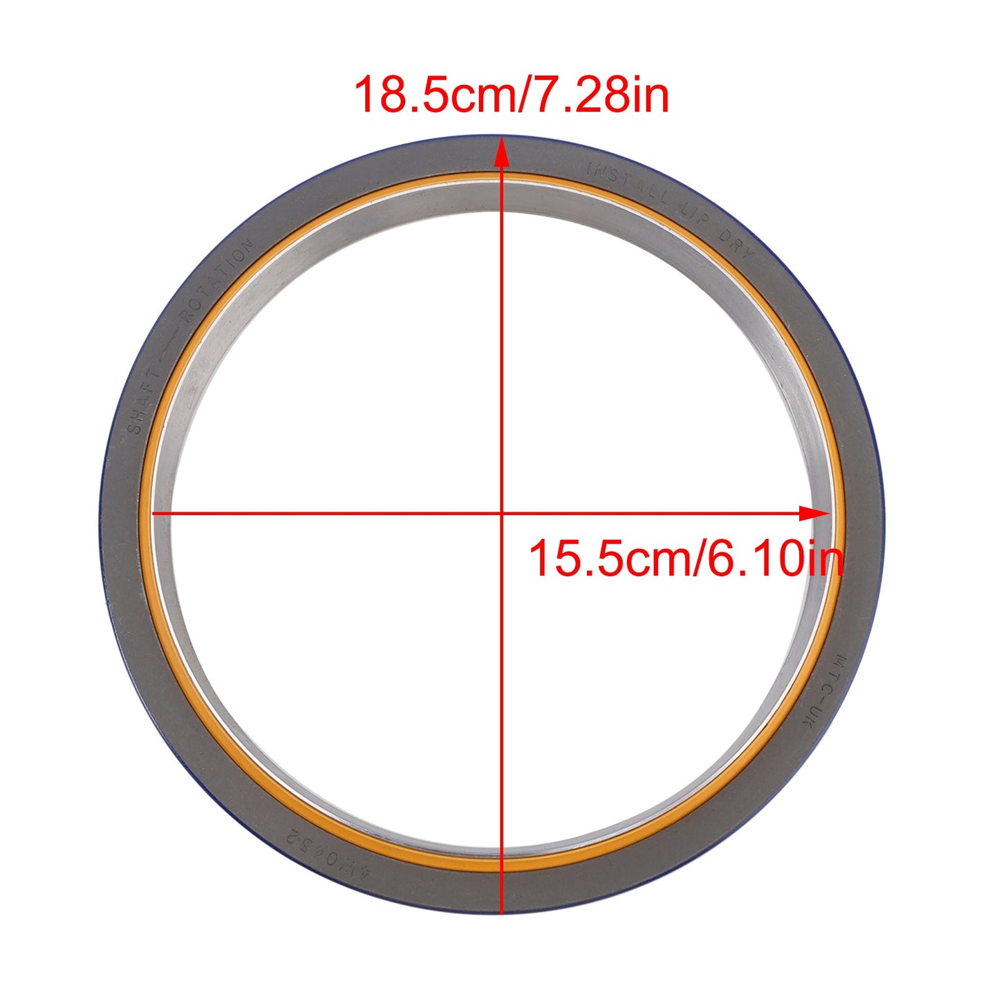 Sello de aceite del cigüeñal trasero Caterpillar E240 E240L E300 EL300B G3304 4W0452