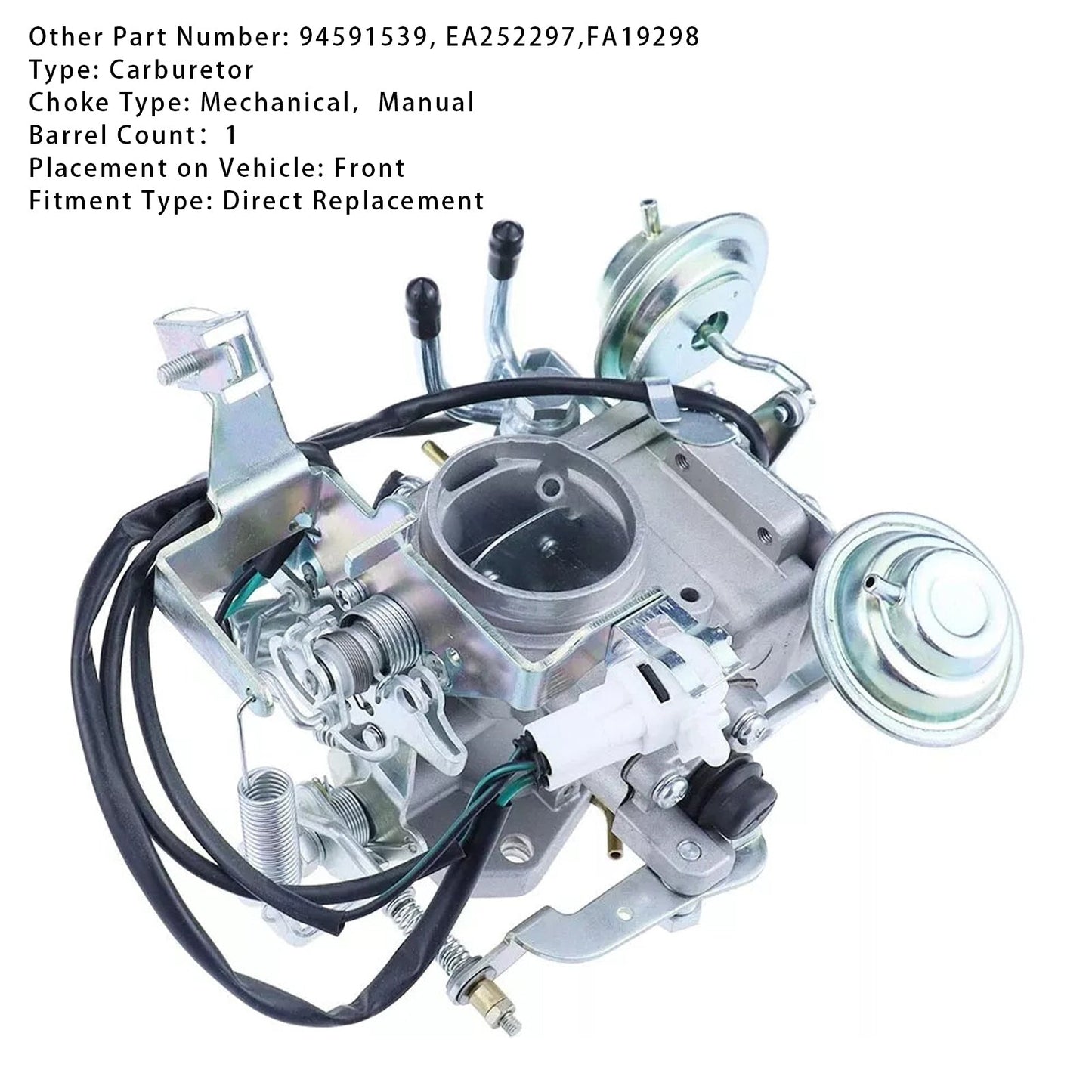 Daewoo Damas 1.1L-4.8L 4 Cylinder Carburetor Manual Choke 94591539