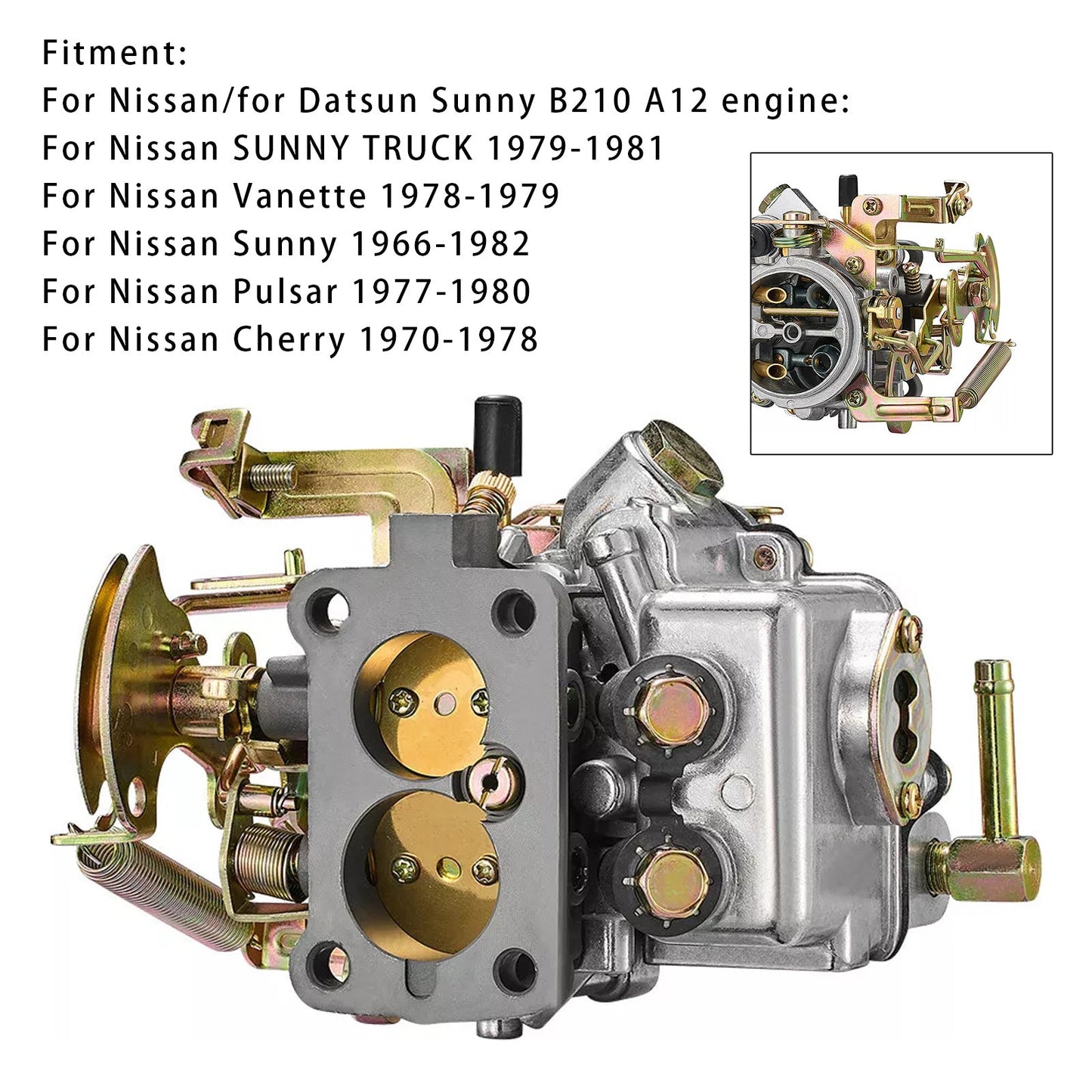 Carburetor Carb 16010-H1602 For Nissan Datsun Sunny B210 Pulsar Cherry Truck