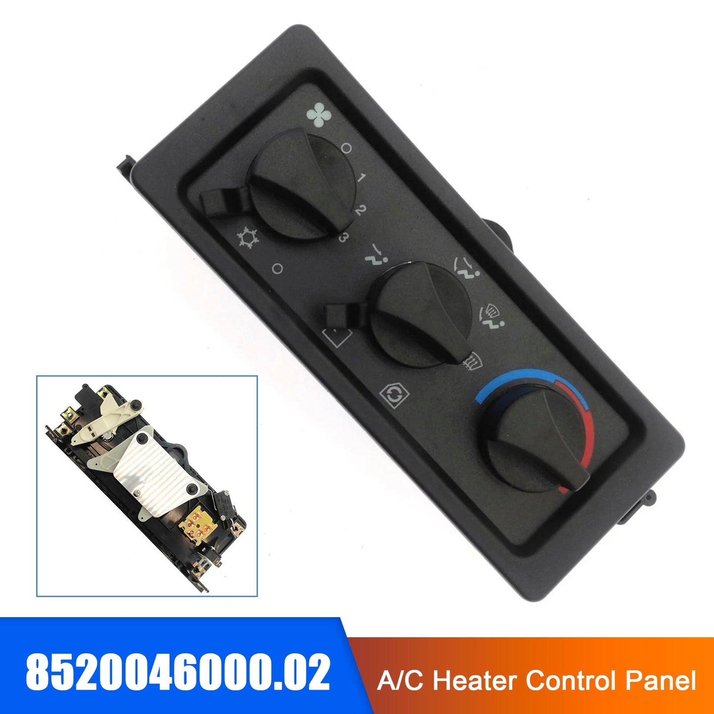 8520046000.02 Panel de control de calefacción y aire acondicionado para Freightliner FL60 FL70 C840