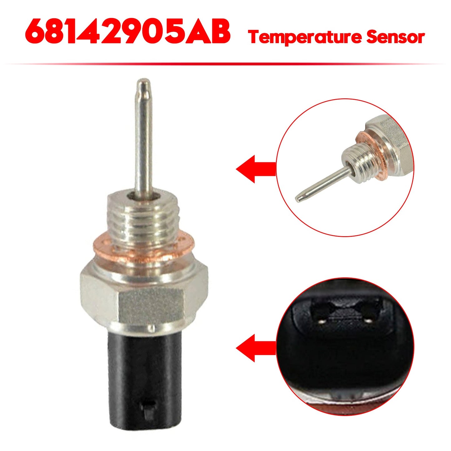 2014-2023 Ram 1500 2500 3500/Jeep Wrangler Temperature Sensor 68142905AB 68142905AA