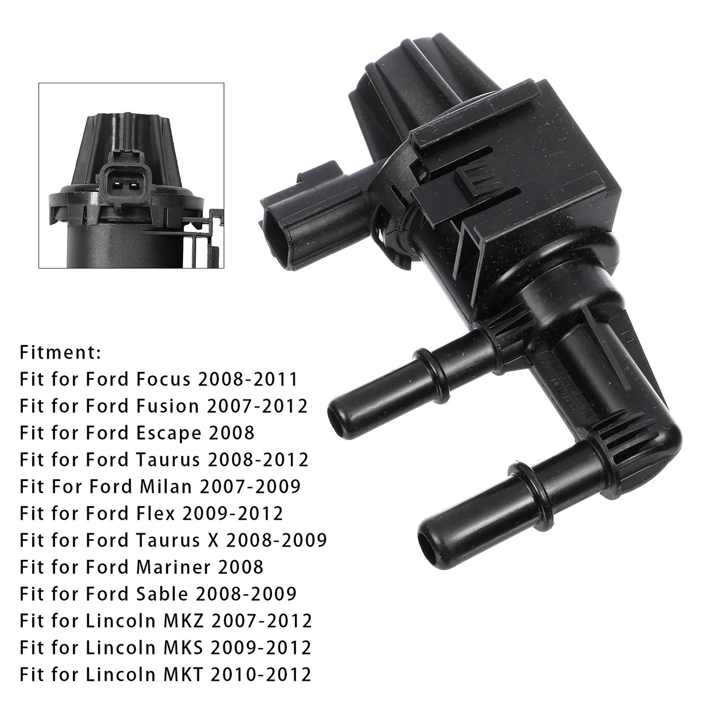 Ford Focus Fusion 7U5Z-9C915-D EVAP Vapor Canister Purge Control Valve