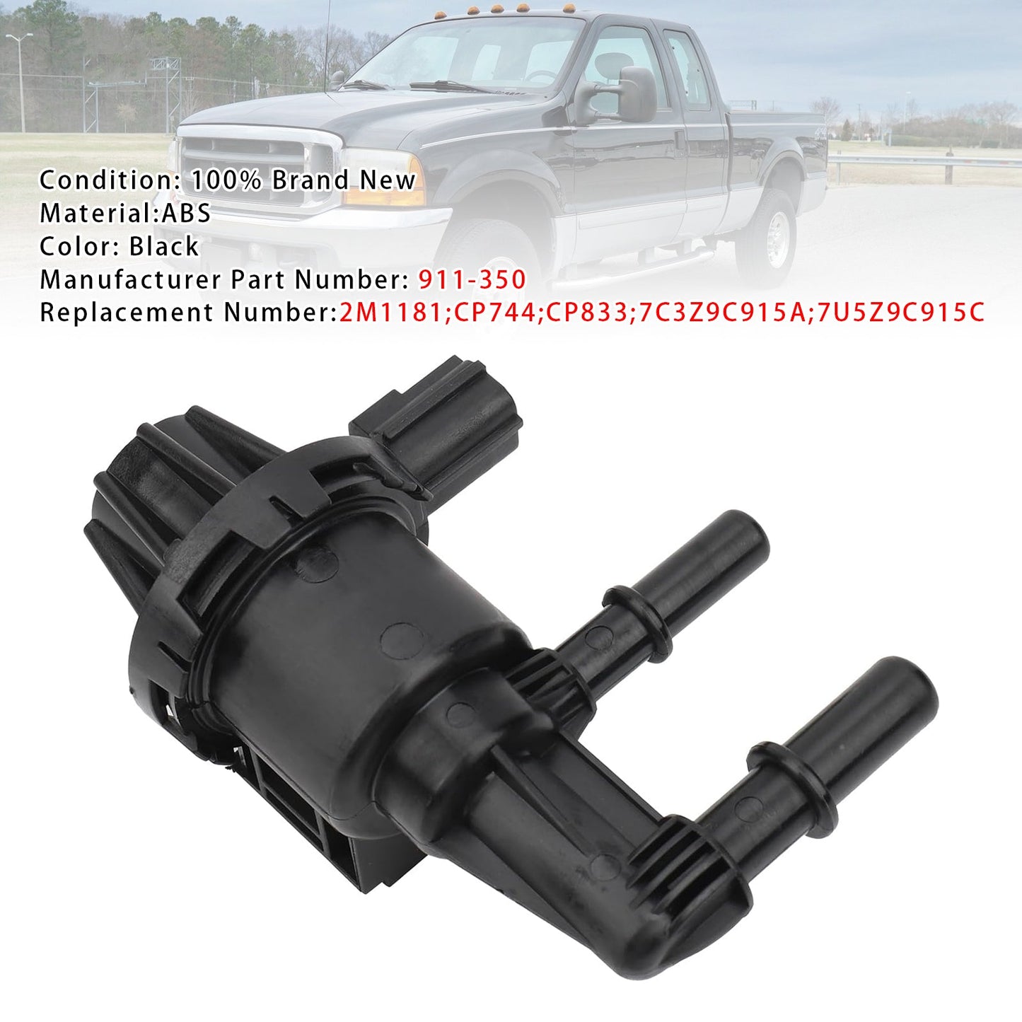 Válvula solenoide de purga del depósito de vapor de Ford F250 F350 Super Duty 911-350