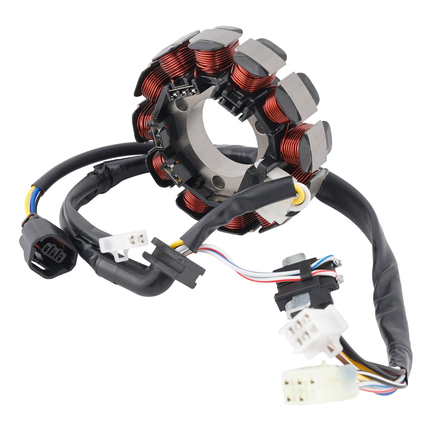 12-Pole 44D-H1410-00 Magneto Generator Stator Fit for Yamaha Xeon Karbu 125 EGO LC 125 Carburetor Version