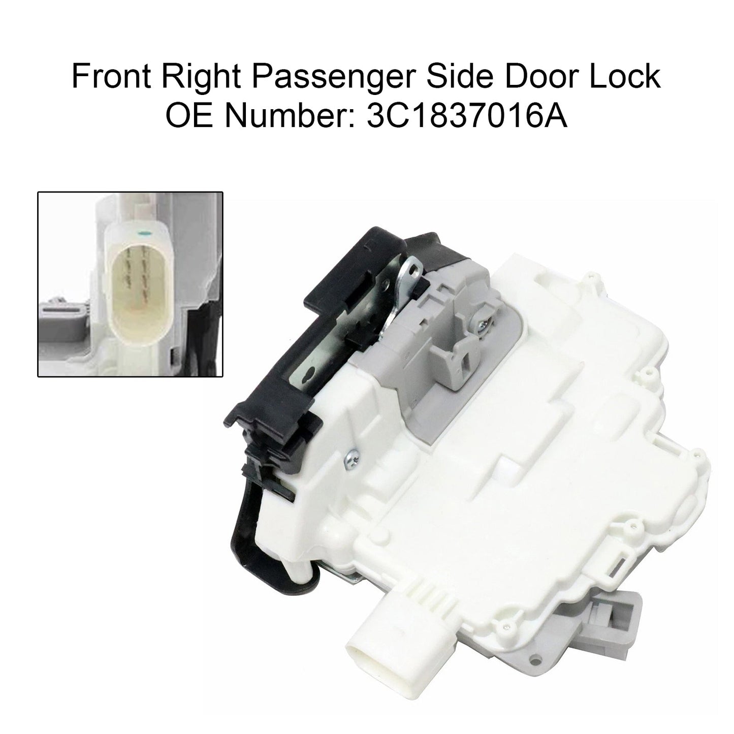 Audi Q7 Seat Ibiza Skoda Superb VW Front Right Passenger Side Door Lock 3C1837016A