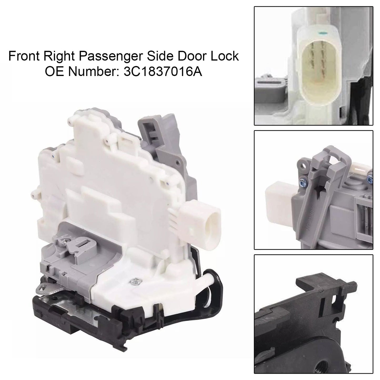 Audi Q7 Seat Ibiza Skoda Superb VW Front Right Passenger Side Door Lock 3C1837016A