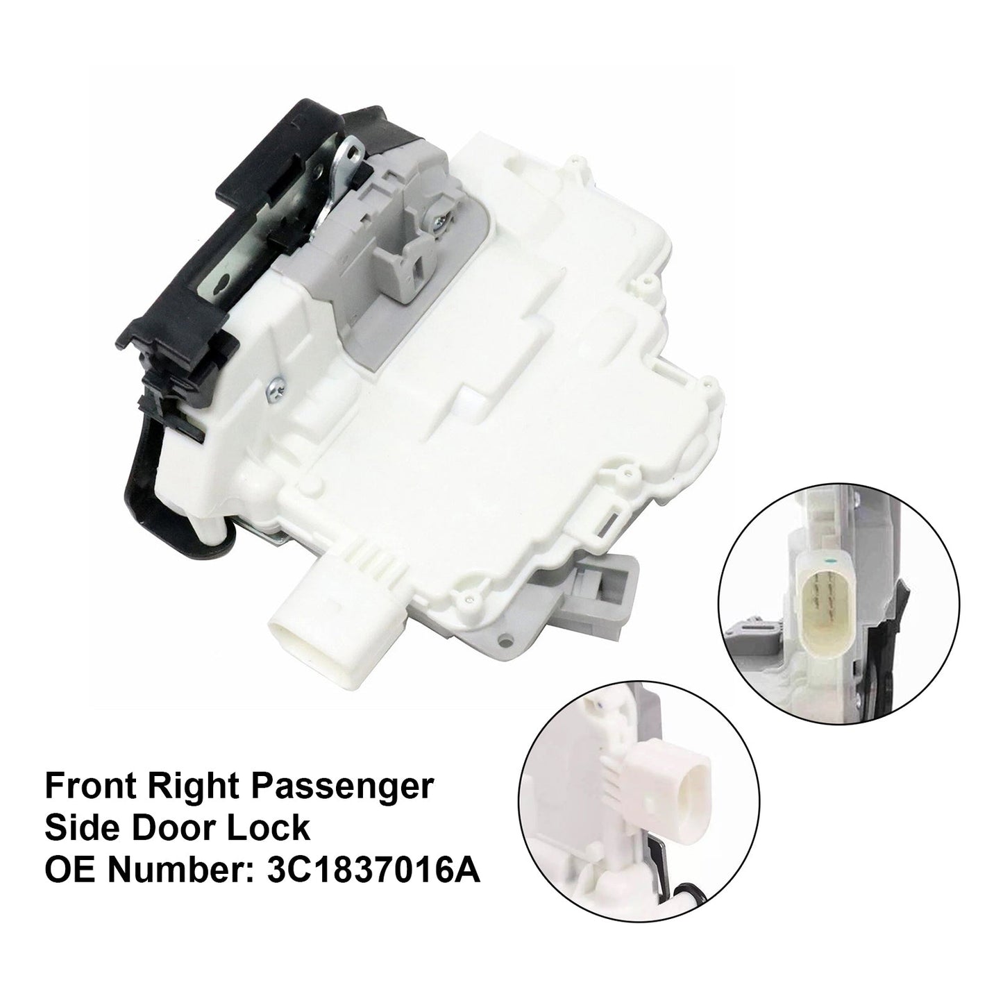 Audi Q7 Seat Ibiza Skoda Superb VW Front Right Passenger Side Door Lock 3C1837016A