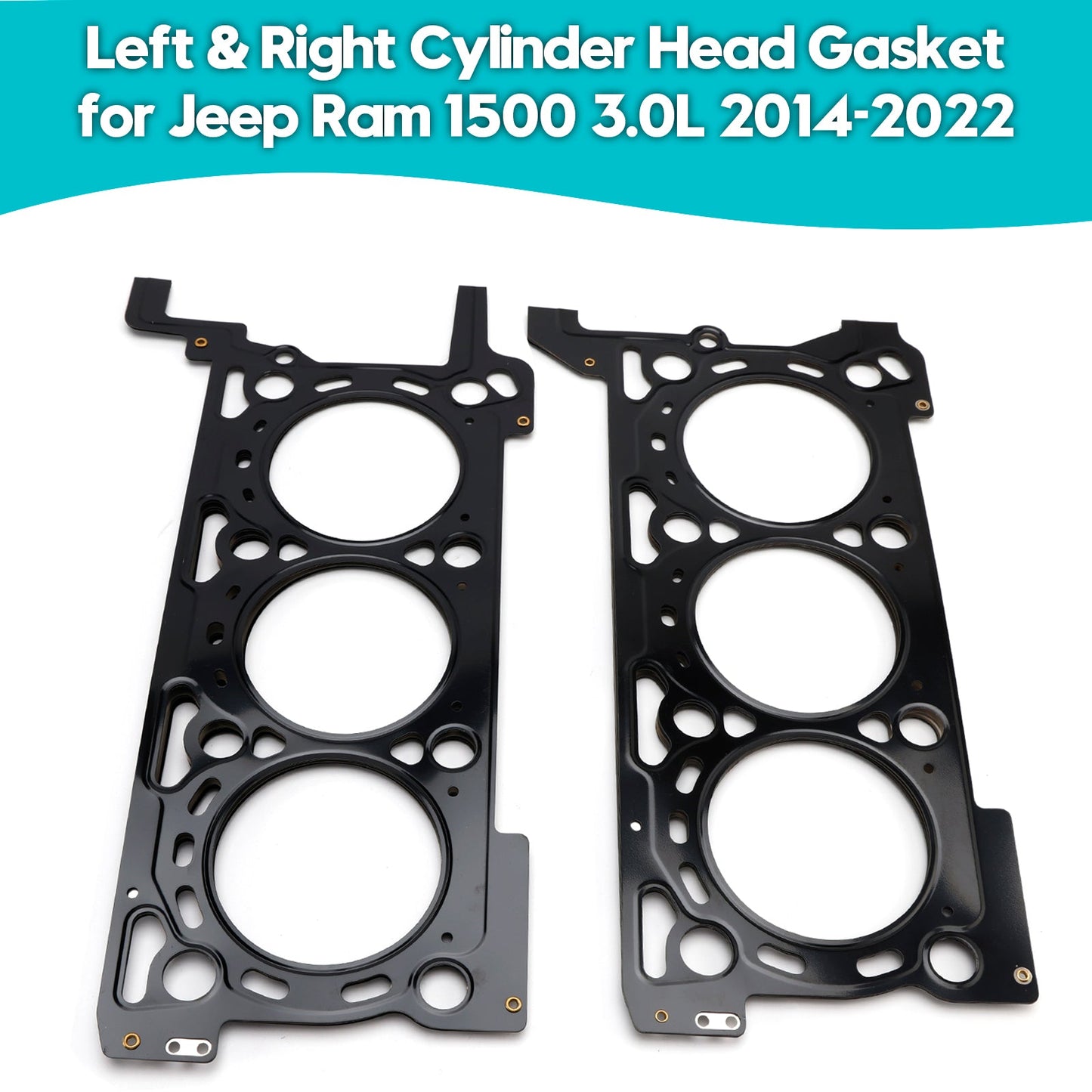2014-2022 Jeep Ram 1500 3.0L Left & Right Cylinder Head Gasket 68147401AA 68147397AA
