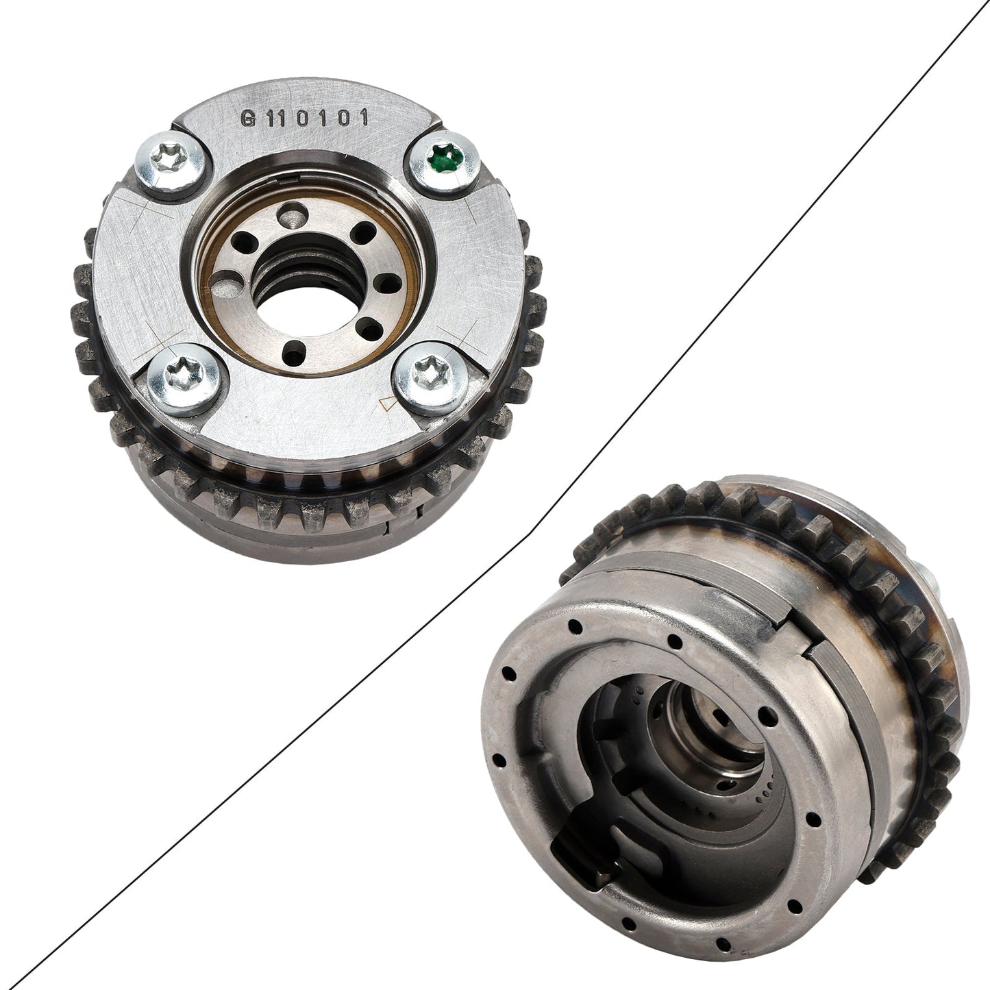 Ajustador de árbol de levas (4 unidades, A2780504900, A2780505100) para motor Mercedes Benz E550, E63, ML550, S550 y M278.