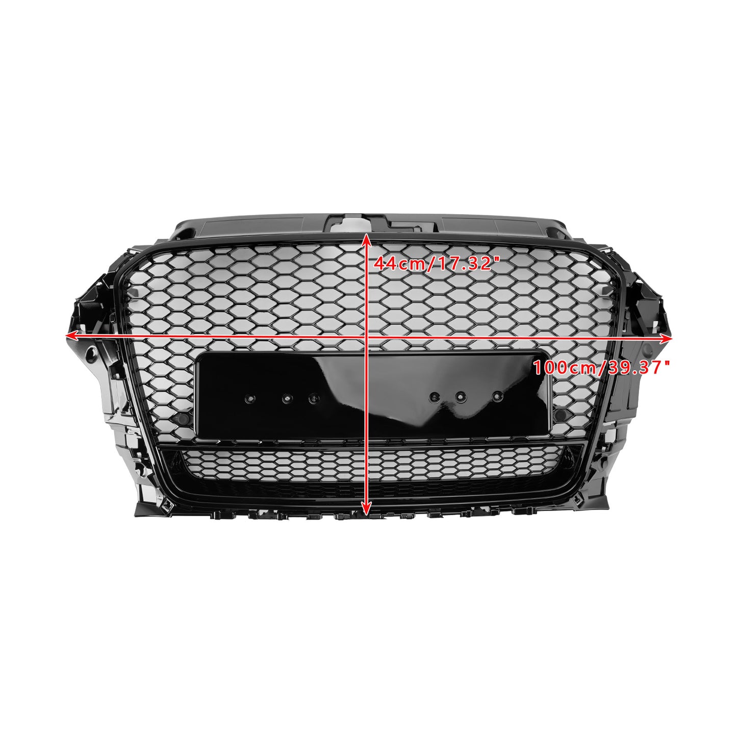 Audi A3 S3 2013-2016 To RS3 Style Front Henycomb Bumper Grill Grille W/Quattro