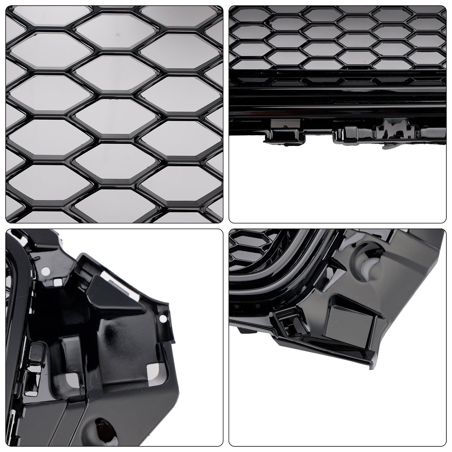Audi A3 S3 2013-2016 To RS3 Style Front Henycomb Bumper Grill Grille W/Quattro