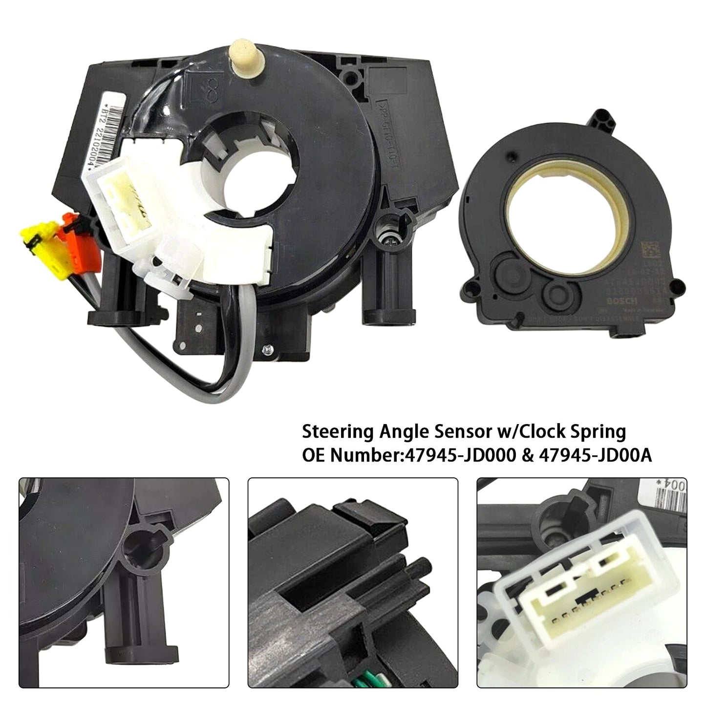 2006-2013 Nissan Qashqai J10 47945-JD000 Steering Angle Sensor w/Clock Spring