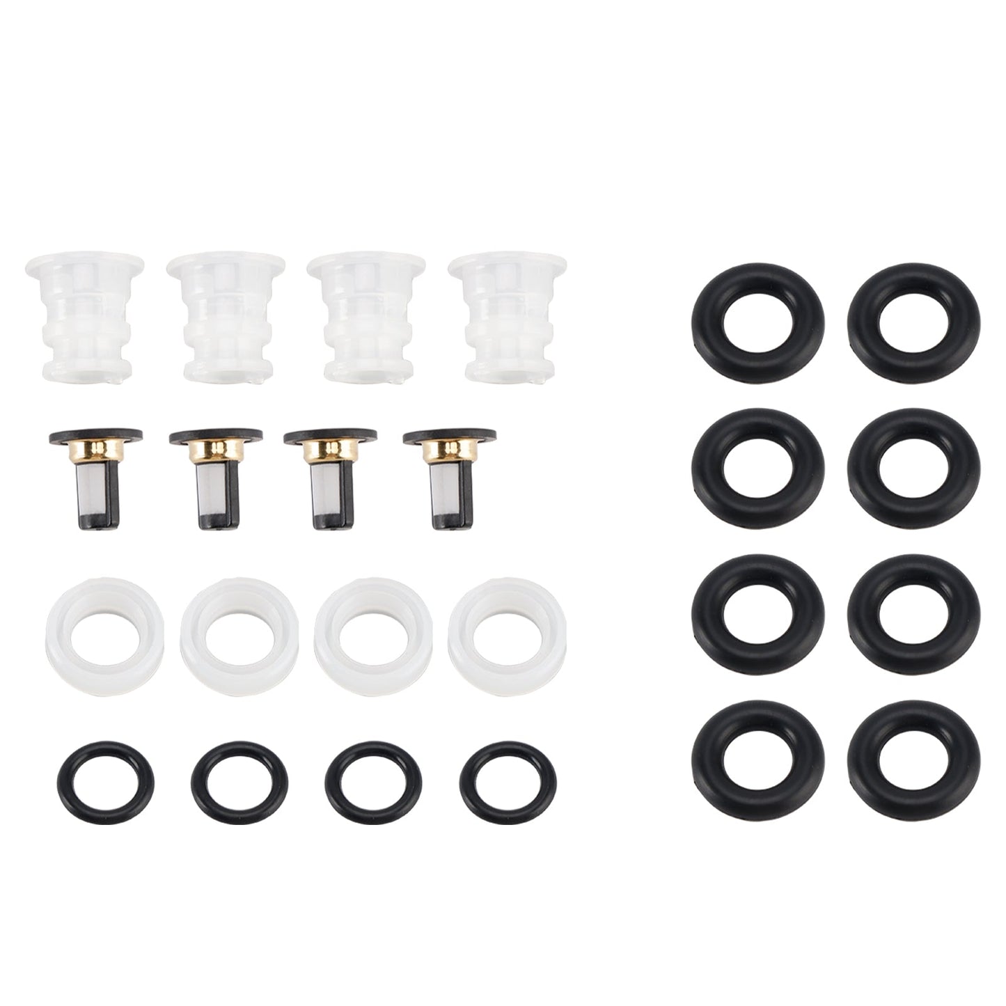 Kit de reconstrucción de inyectores de combustible de 4 piezas para Acura RSX 2.0L-L4 2002-2004 16450-PNE-G01 842-12241