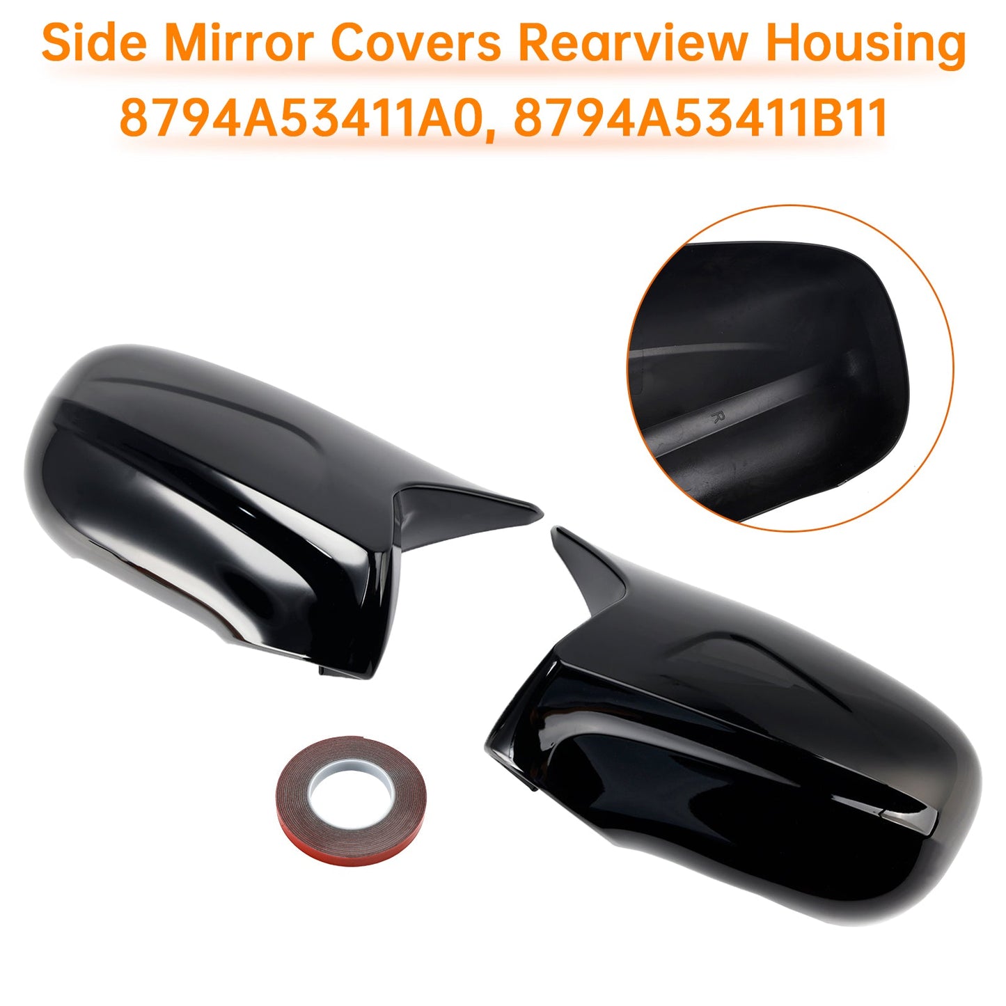 Lexus IS250 IS350 2006-2012 Side Mirror Covers Rearview Housing Black 8791053251 8794053250