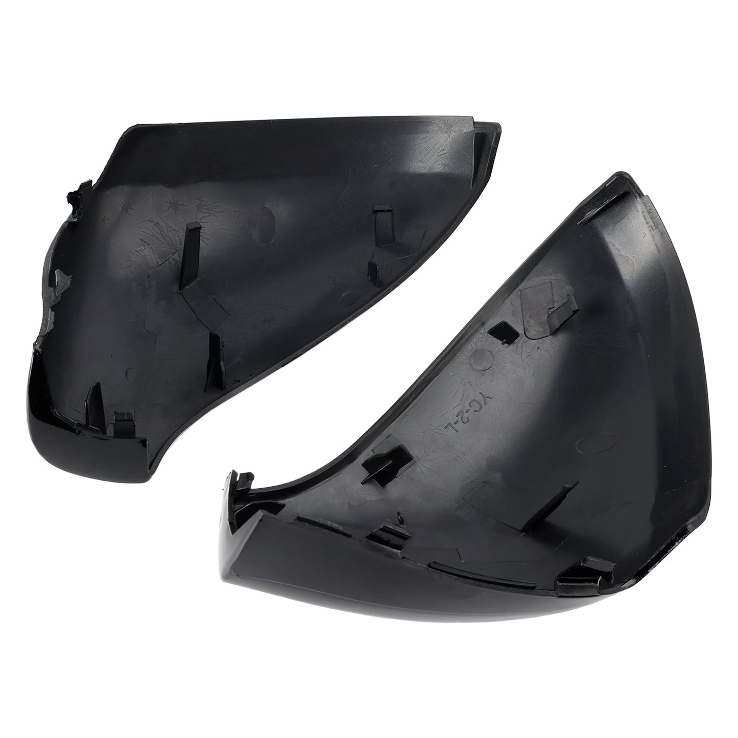 Peugeot 207 Hatchback Side Mirror Covers Rearview Housing Bright Black 9680194877 9680194977
