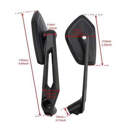 BMW R1250GS R1250GSA R1250R 2018-2025 Rearview Mirrors Left and Right Mirror 51168406498 51168406497