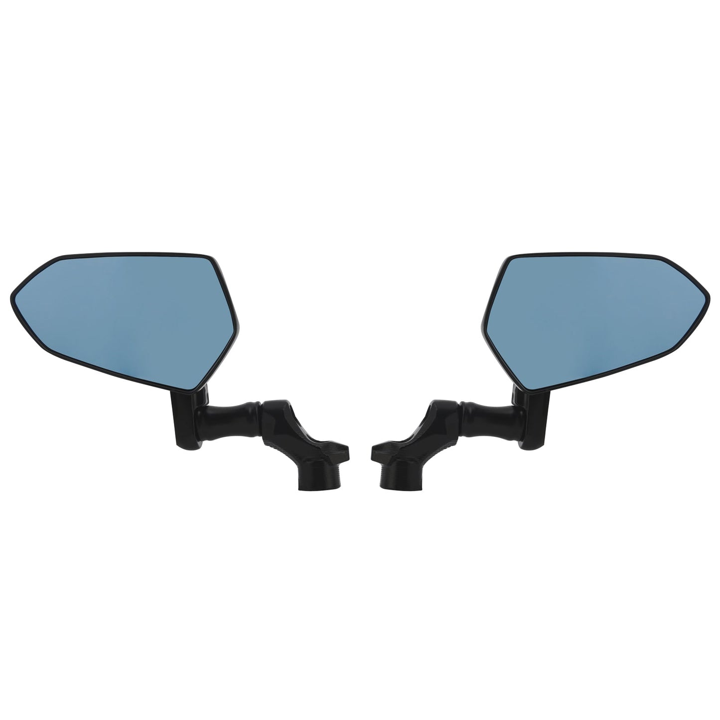 M8 M10 Mount Anti-glare Blue Glass Rearview Mirrors Universal Premium Aluminum Side Mirror