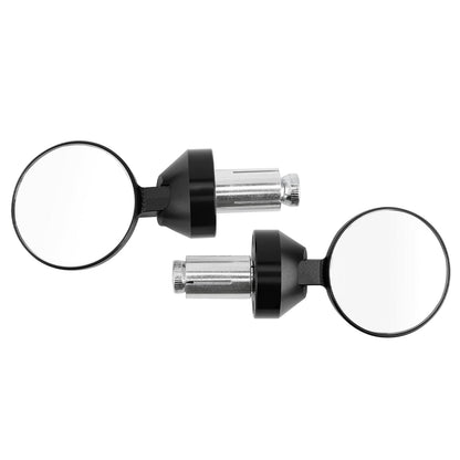 Universal 2inch 22mm Round Bar End Mirrors Billet Aluminium