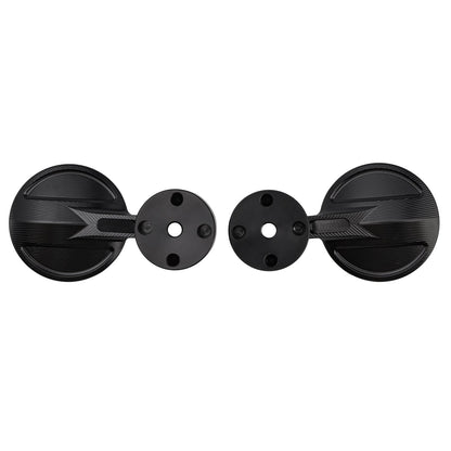 Universal 2inch 22mm Round Bar End Mirrors Billet Aluminium
