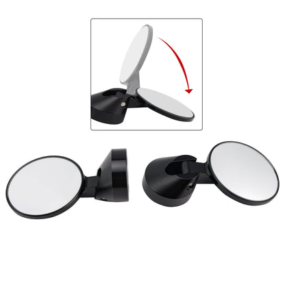 Universal 2inch 22mm Round Bar End Mirrors Billet Aluminium