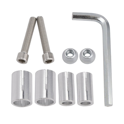 Universal 2inch 22mm Round Bar End Mirrors Billet Aluminium