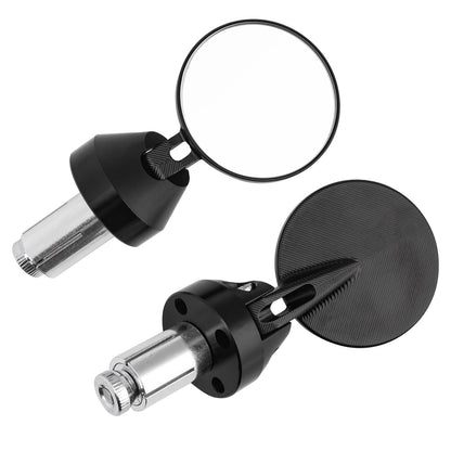 2" inch Round Bar End Mirrors Universal - 22mm Billet Aluminium