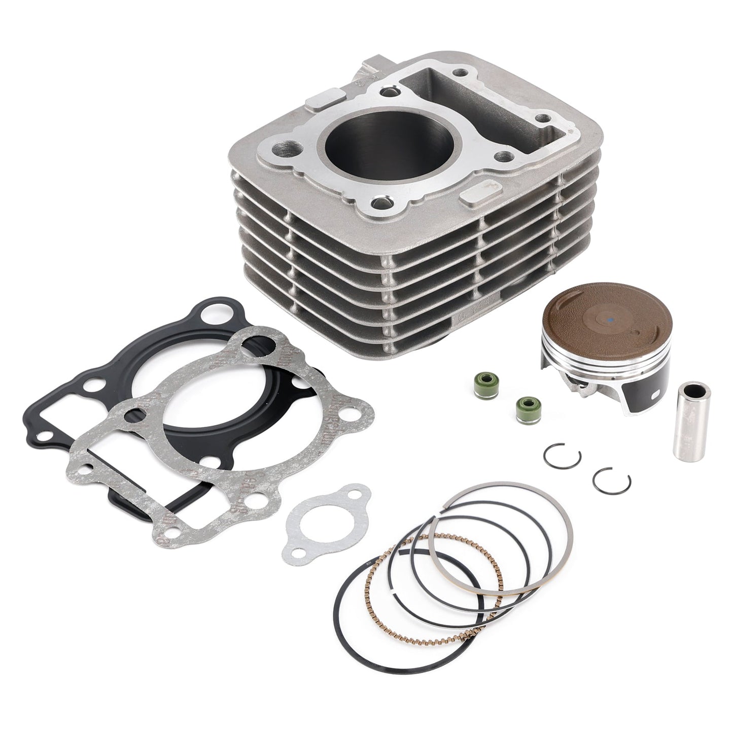 58mm 149cc 4-Stroke Cylinder Piston Gasket Top End Rebuild Kit Fit 2008-2026 Kawasaki KLX140 KLX 150