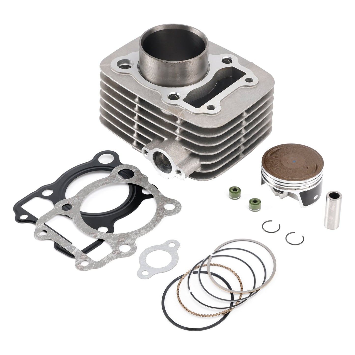 58mm 149cc 4-Stroke Cylinder Piston Gasket Top End Rebuild Kit Fit 2008-2026 Kawasaki KLX140 KLX 150