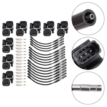 Mercedes-Benz C CL CLK ML Class 8xIgnition Coil+16Spark plug+16Wire Set UF359