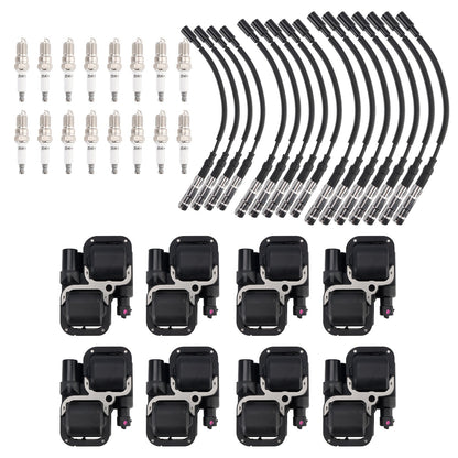 Mercedes-Benz C CL CLK ML Class 8xIgnition Coil+16Spark plug+16Wire Set UF359