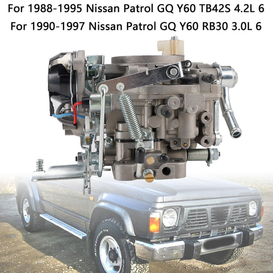 Nissan Patrol GQ Y60 TB42S 4.2L 88-95 RB30 3.0L 6 90-97 2 Barrel Carburetor 16010-26J00