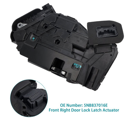 VW Golf 7 Audi Skoda Front Right Door Lock Latch Actuator 5NB837016E