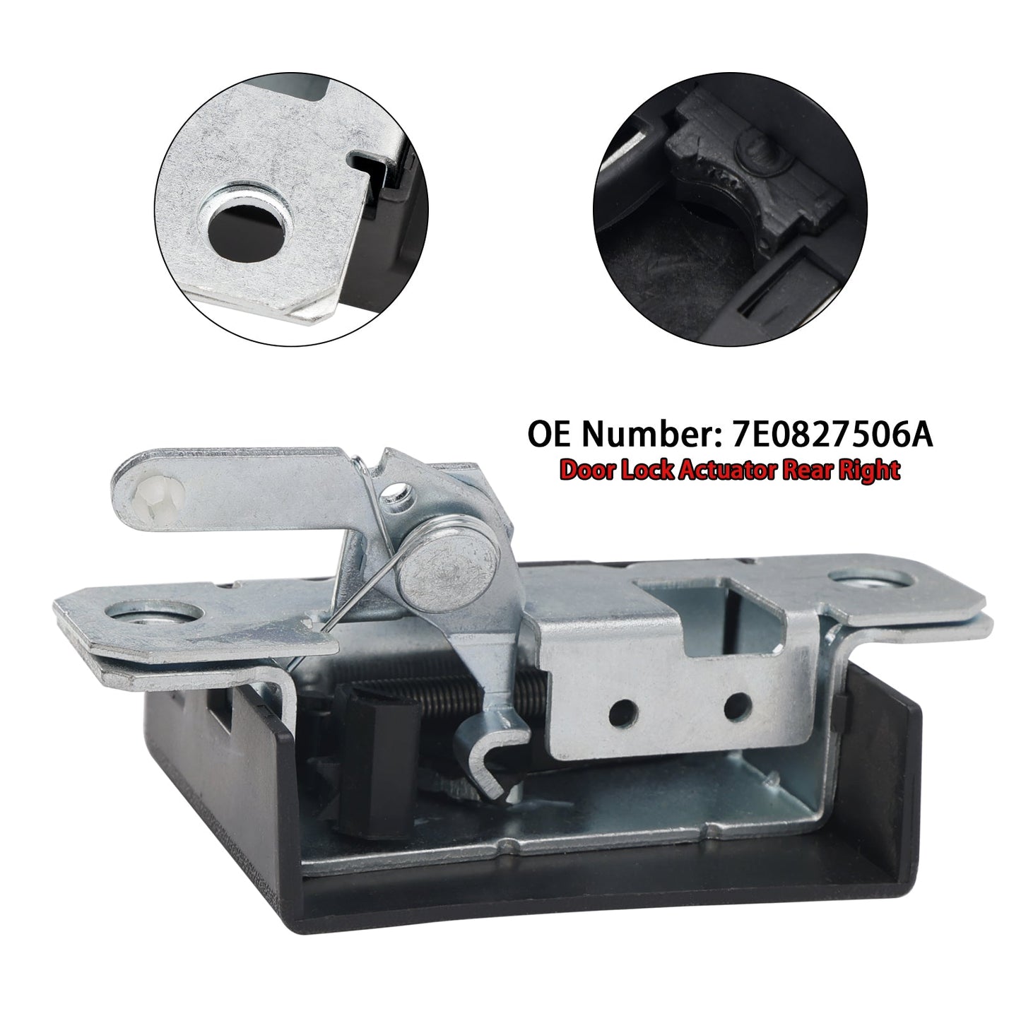 VW Transporter T5 T6 Rear Right Door Lock Actuator Lower 7E0827506A